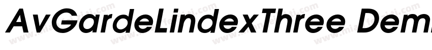 AvGardeLindexThree DemiBold字体转换